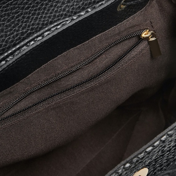 FIONNA Black Straw mini tassel detail Backpack - Picture 6 of 7